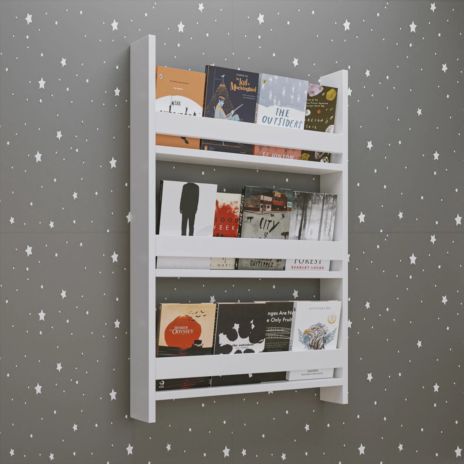 Raft librash Hanah Home, Artemis 3, i bardhë