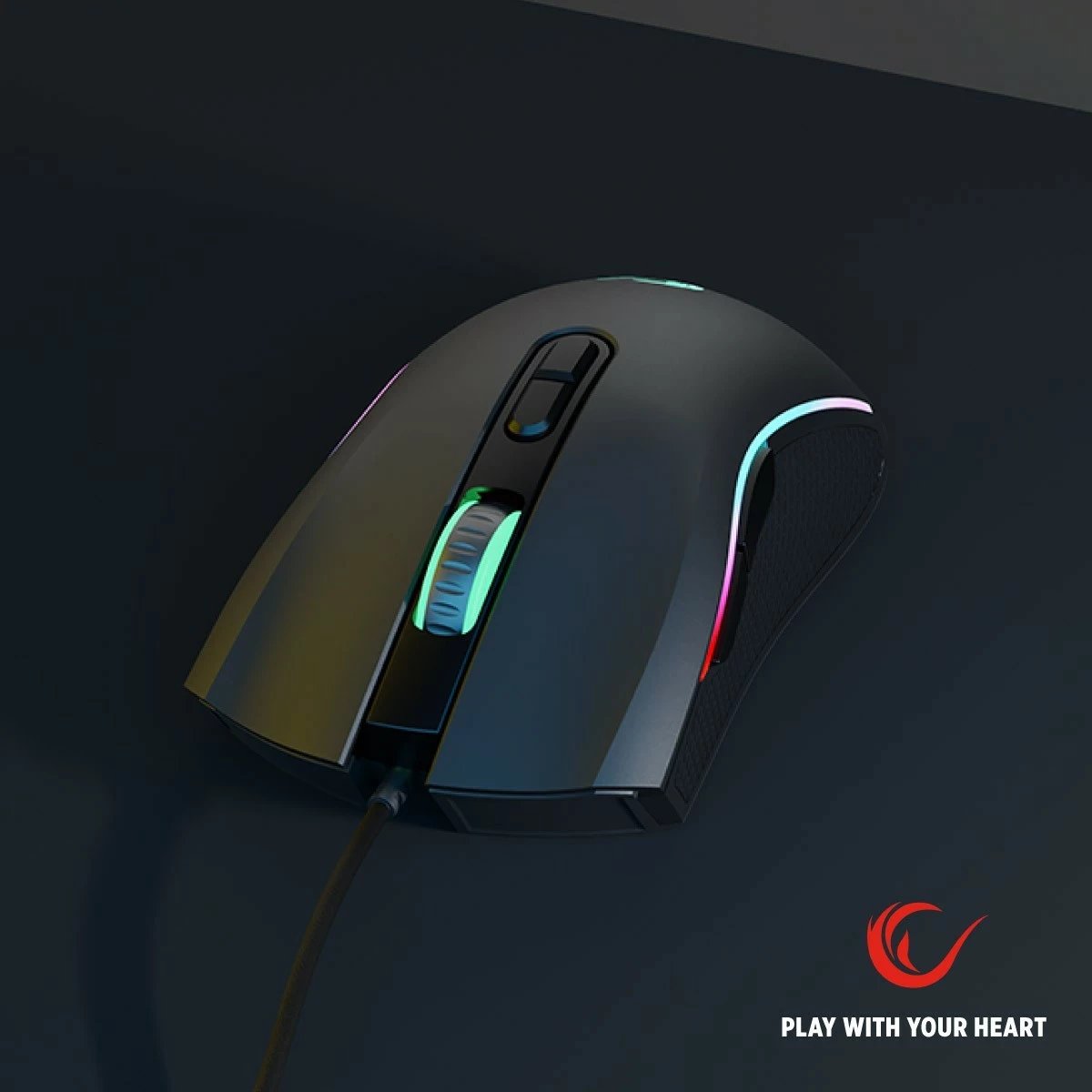 Maus Rampage SMX-R44V2, 12800 DPI, RGB, 7 taste, i zi