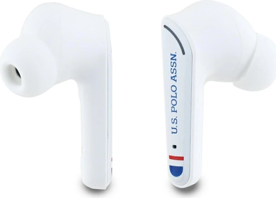 Kufje TWS U.S. Polo Assn. DH Logo, Bluetooth 5.4, me kuti karikimi, të bardha