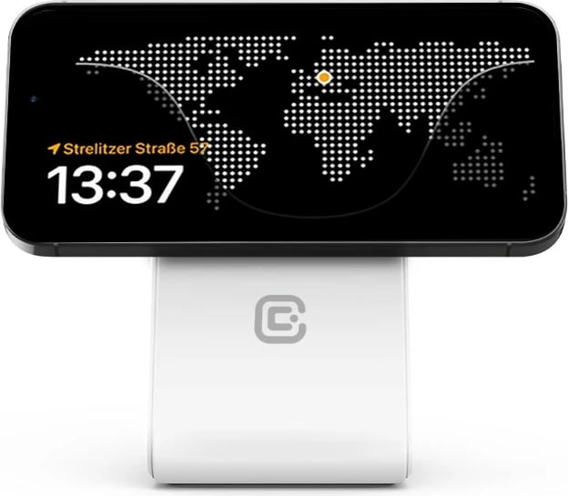 Karikues wireless 3-në-1 CRONG MagSafe për iPhone, Apple Watch, AirPods, Bardhë
