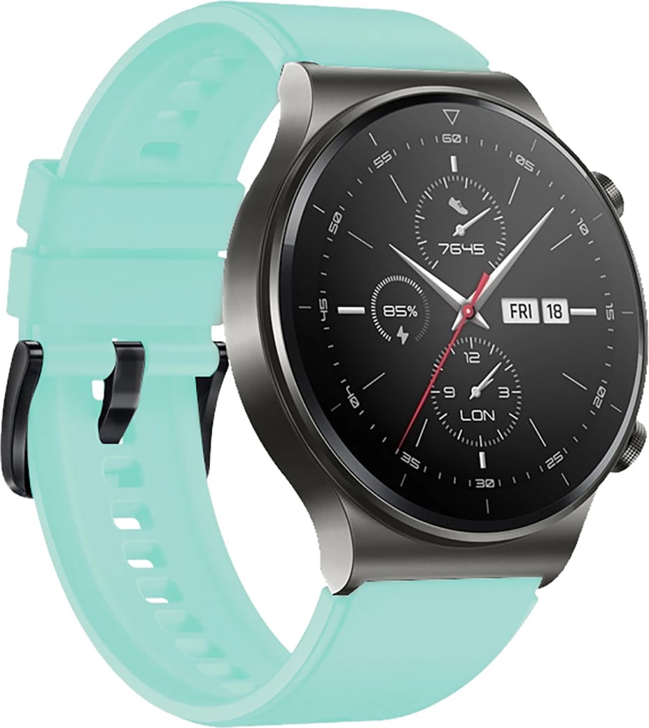 Rrip silikoni për Huawei Watch GT 2/3/4/2 Pro/3 Pro/4 Pro/GT 2e 46mm Hurtel, Jeshil e çelët