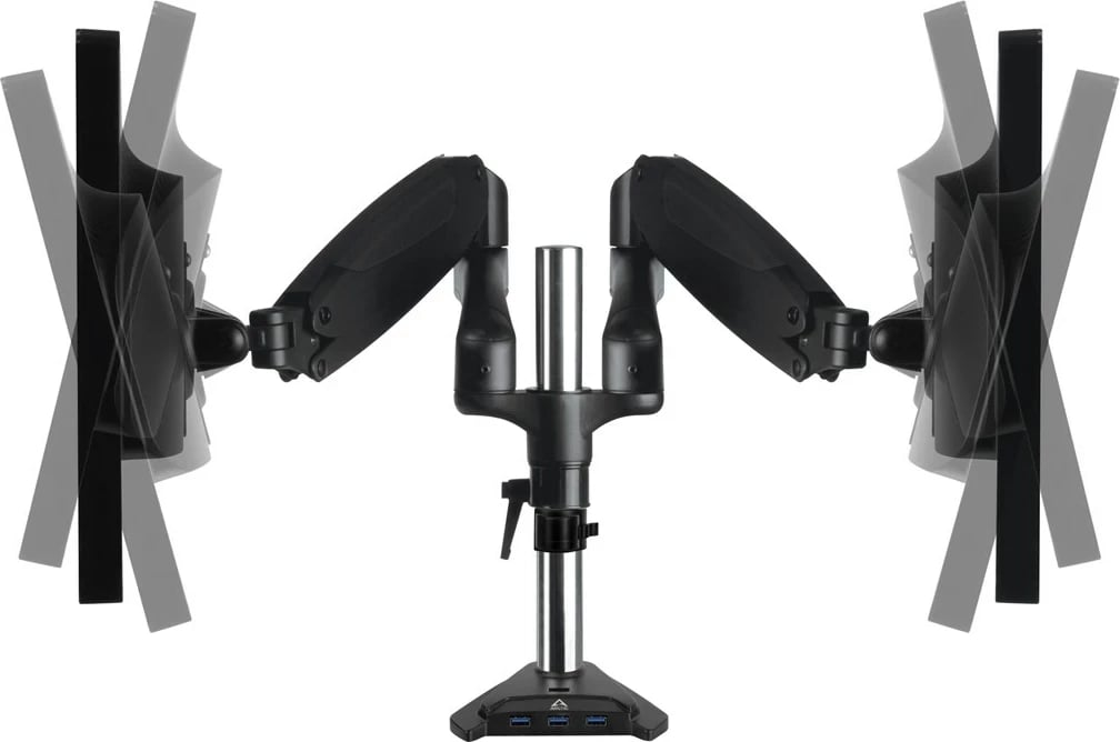 Mbajtës monitori ARCTIC Z2-3D Gen 3, për dy monitorë, Alumini