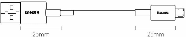 Kabllo Baseus Superior CALYS-A03 USB në Lightning, 1 m, Blu