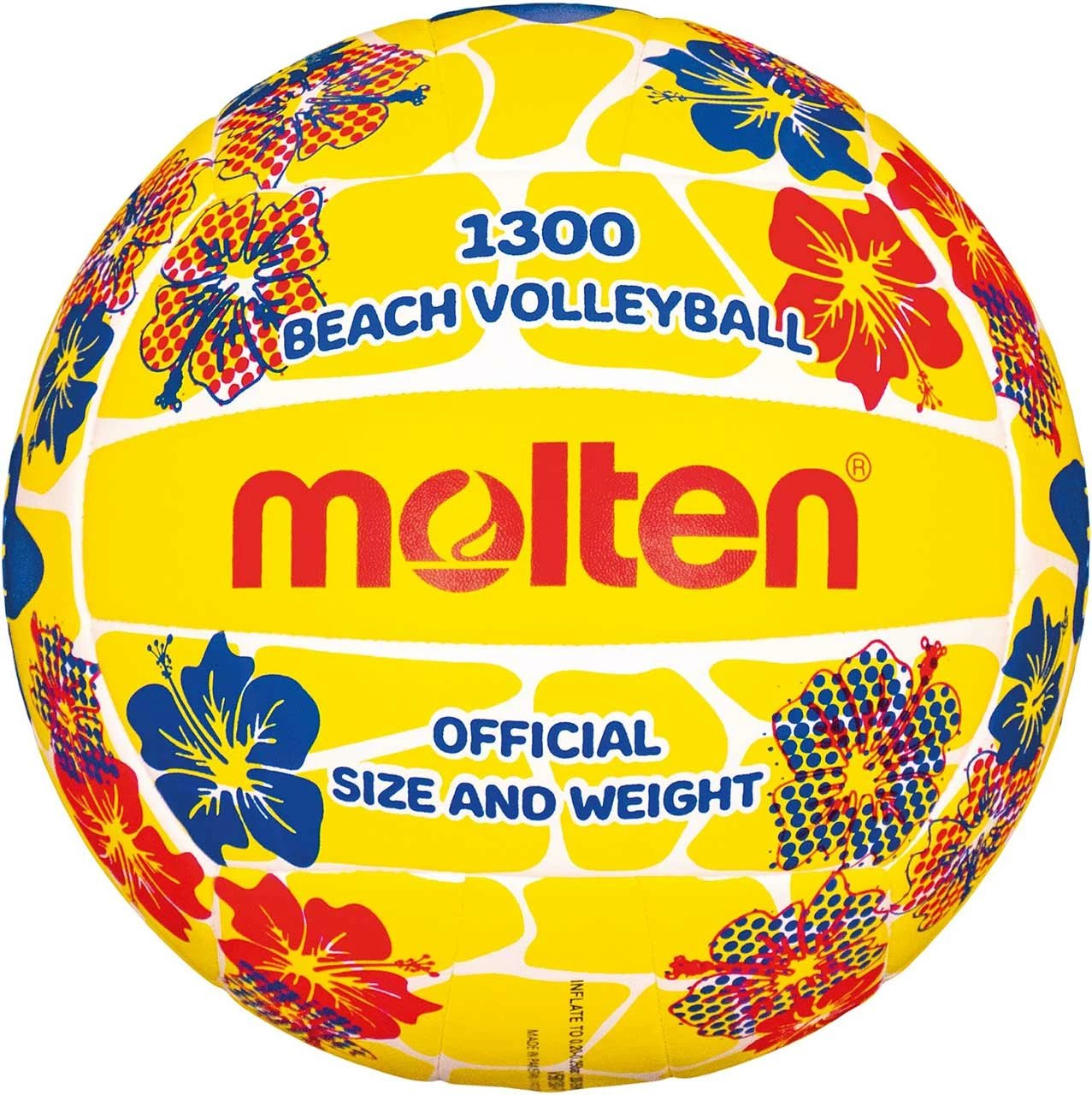 Top volejbolli plazhi Molten, verdhë-kuq