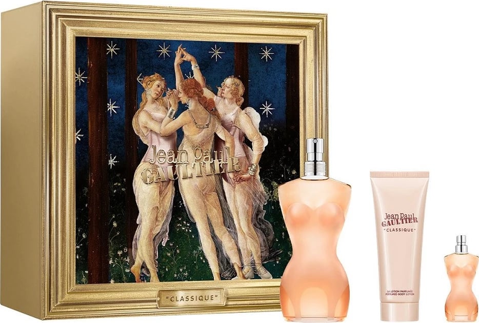 Set Eau de Toilette për femra Jean Paul Gaultier Classique, 100ml + 75ml + 6ml