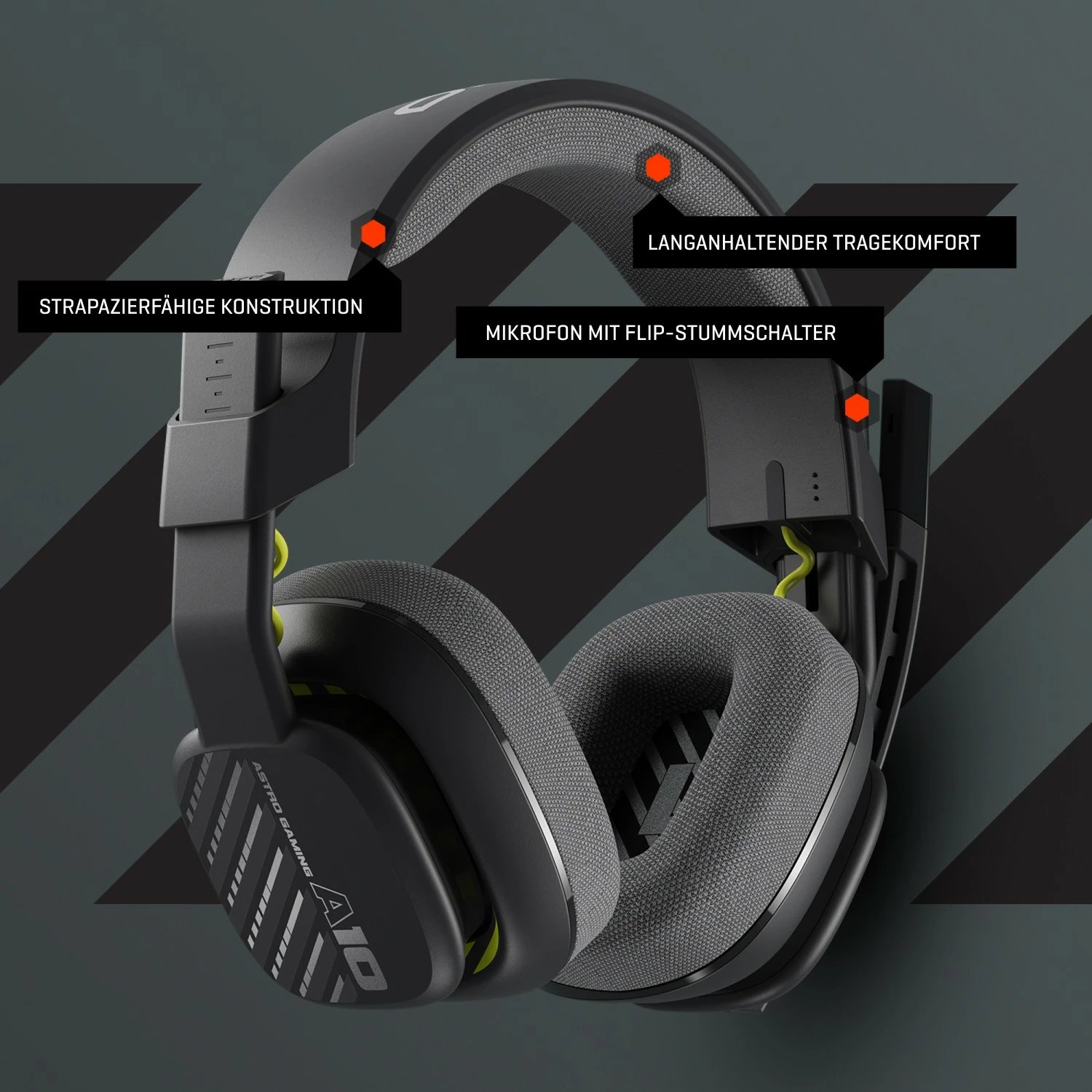 Kufje Logitech ASTRO Gaming A10, me kabllo, 20 - 20000 Hz, për lojëra, 246 g, e zezë