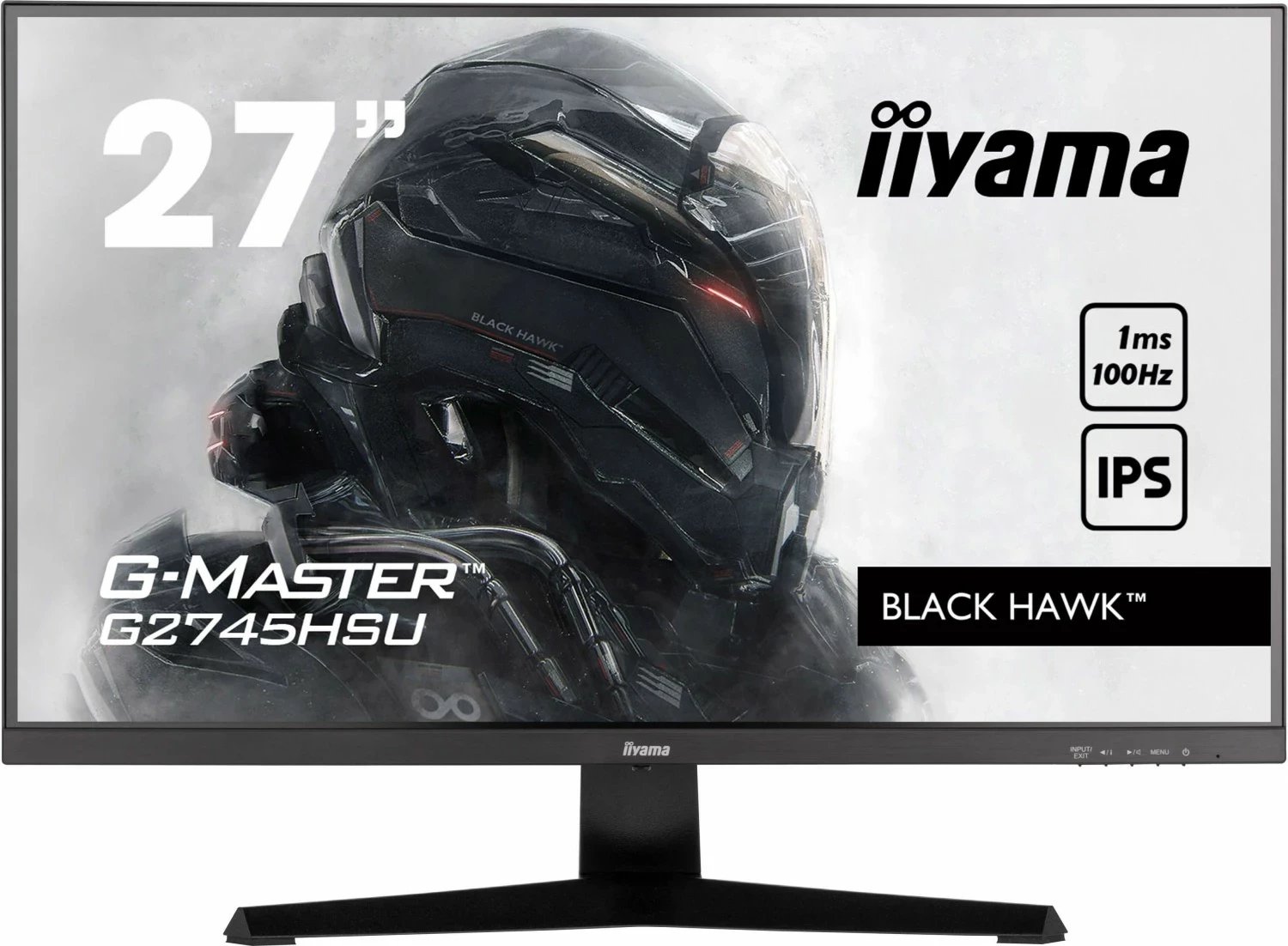 Monitor iiyama G-Master G45HSU-B2, 27'', IPS, Full HD, 1ms, 100Hz, e zezë