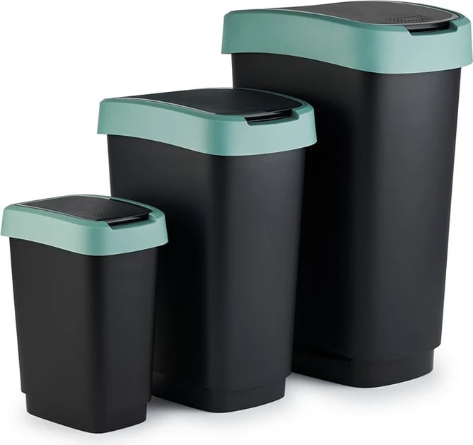 Kosh mbeturinash Rotho Twist, 50l, Jeshile