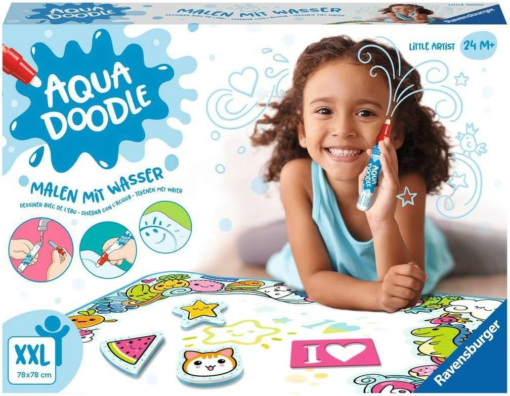 Tapet vizatimi me ujë Ravensburger Aqua Doodle Little Artist, 78x78cm, multikolor