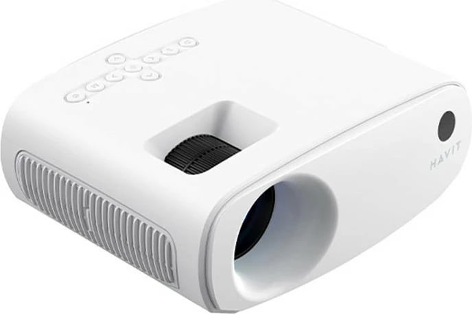 Projektor wireless Havit PJ207 PRO, 1280x720p, Android TV 9.0, Wi-Fi, Bardhë