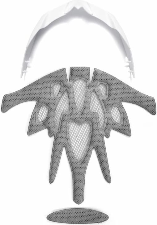 Helmetë biçiklete Meteor unisex, bardhë/jeshile