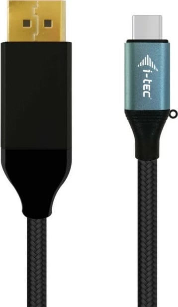 Kabllo adapter I-Tec USB-C në DisplayPort 4K 2m, e zezë