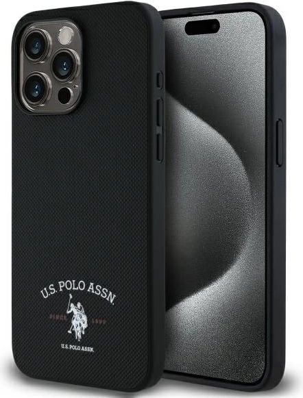 Mbështjellës U.S. Polo Assn. USHCP15XPARK për iPhone 15 Pro Max 6.7", i zi