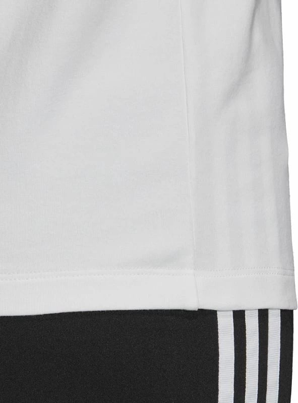Maicë adidas Trefoil për femra, e bardhë