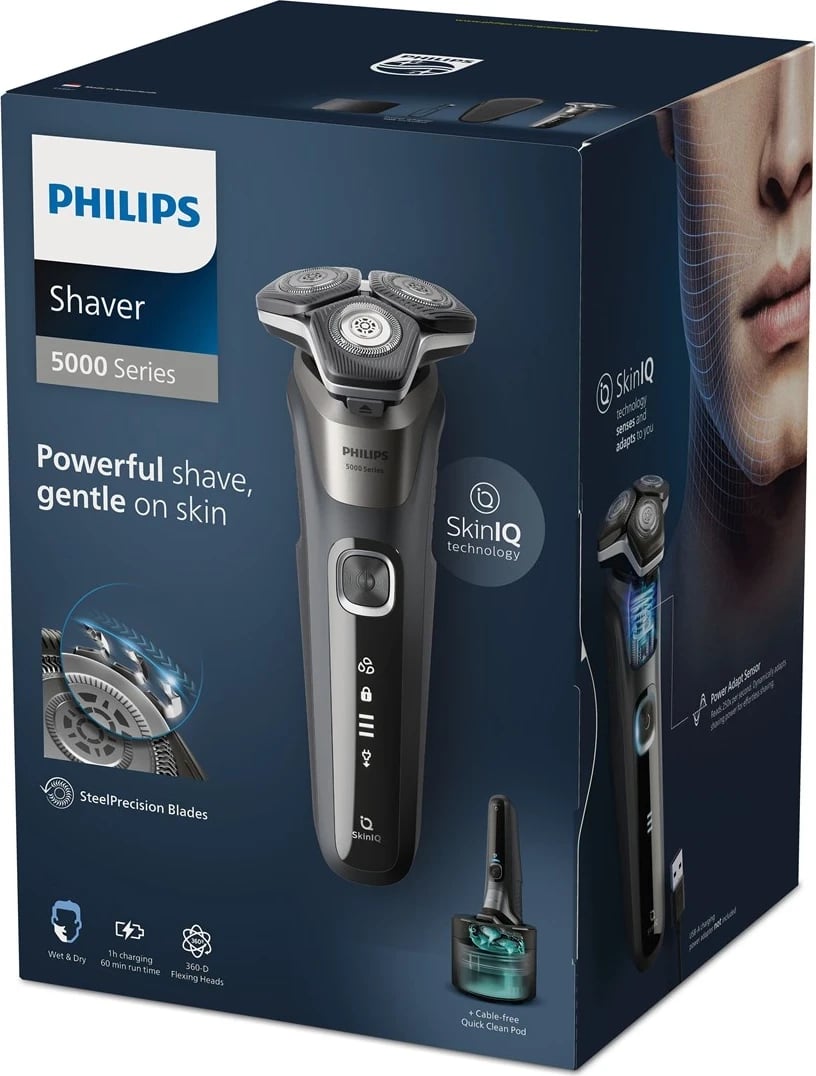 Makinë rroje  Philips për meshkuj, hiri 