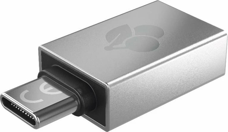 Adapter USB Cherry 61710036, USB-A në USB-C, Argjendtë