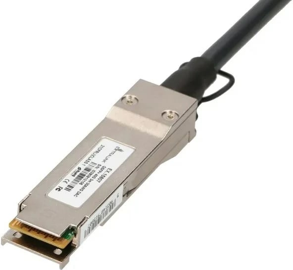 Kabllo Extralink QSFP+ DAC, 40Gbps, 3m, E zezë