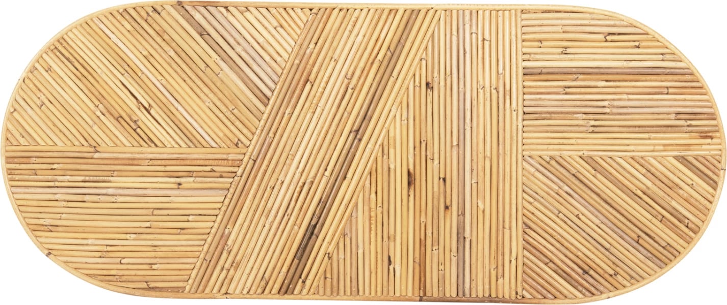 Konsolë ovale GATSBY FH9871 rattan natyral, ngjyrë natyrale, 110x45x74.5 cm