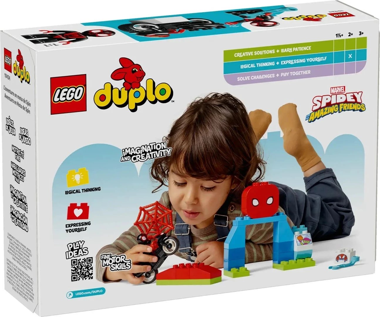 Lodra ndërtimi LEGO DUPLO 10424 Spin's Motorcycle Adventure