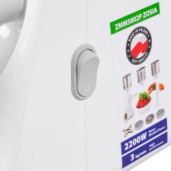 Makinë mishi Zelmer ZMM5801P, 2200 W, Bardhë Makinë mishi Zelmer ZMM5801P, 2200 W, Bardhë