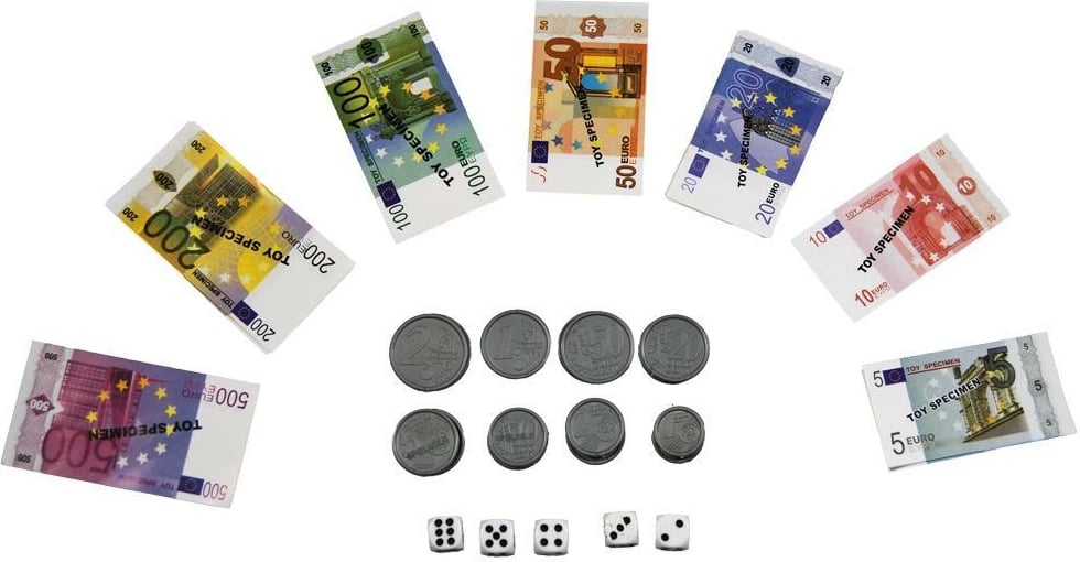 Set edukativ i kartëmonedhave euro NEXT, 30 copë