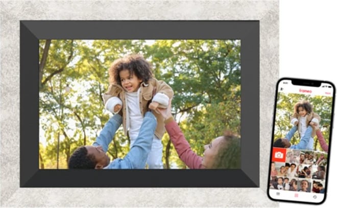 Kornizë digjitale Braun DigiFrame 10B, 10.1 inç, 32GB, WiFi, e zezë/gri