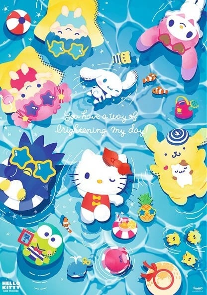 Puzzle Trefl Hello Kitty Summer Relaxation 1000 pjesë Puzzle Trefl Hello Kitty Summer Relaxation 1000 pjesë