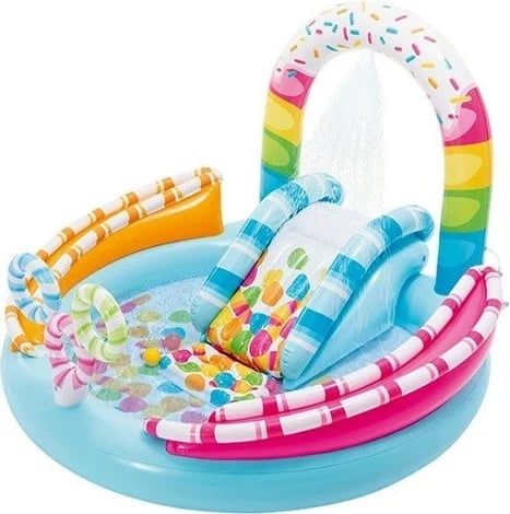 Pishinë lodrash Intex Playground Candy 170x168x122, shumëngjyrëshe