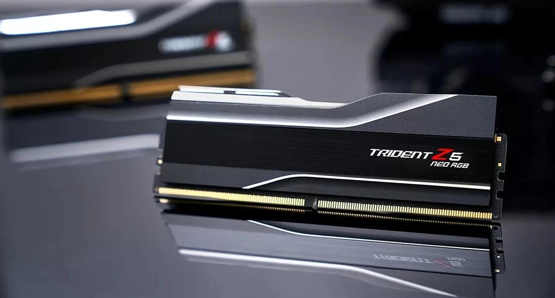 RAM Memorje G.SKILL Trident Z5 Neo RGB, 128 GB (2x64 GB), DDR5, 6000 MT/s, Multikolor