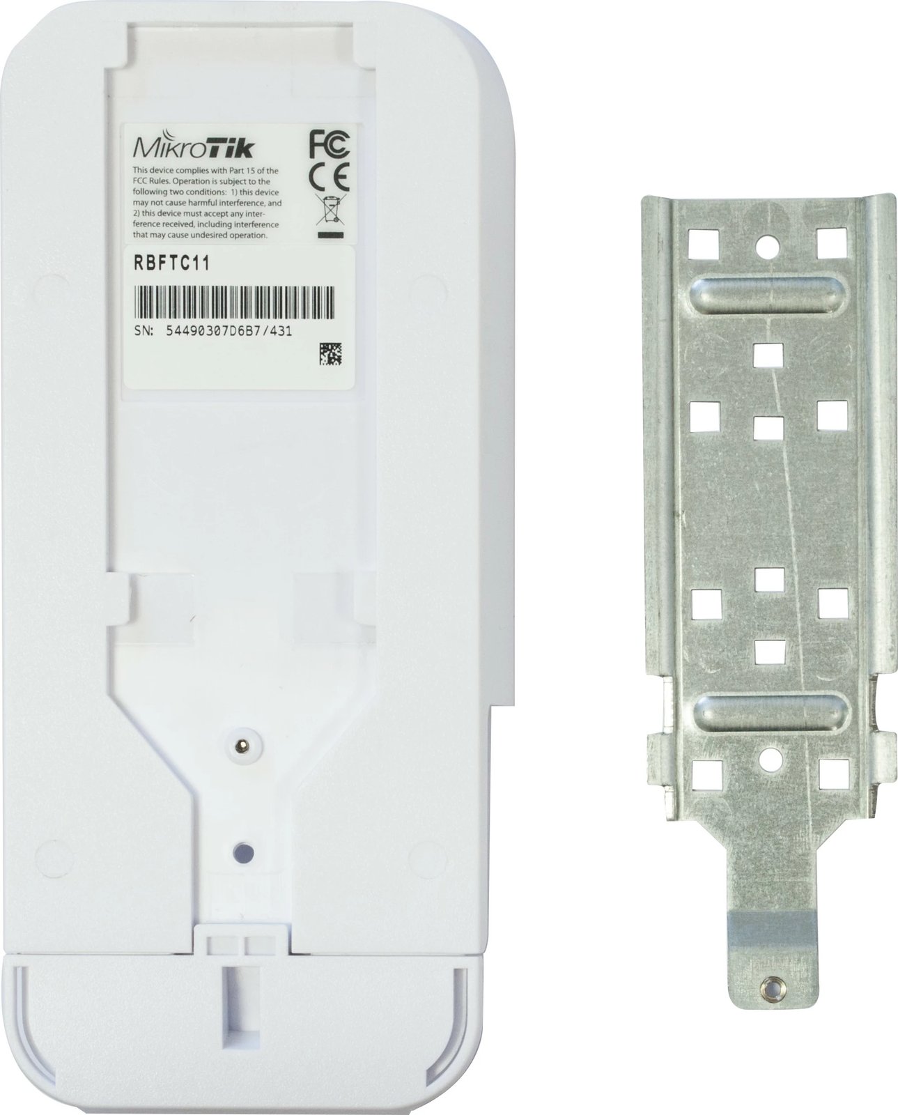 Konvertues fibër në bakër MikroTik FTC, IEEE 802.3af, Gigabit Ethernet, SFP, i bardhë