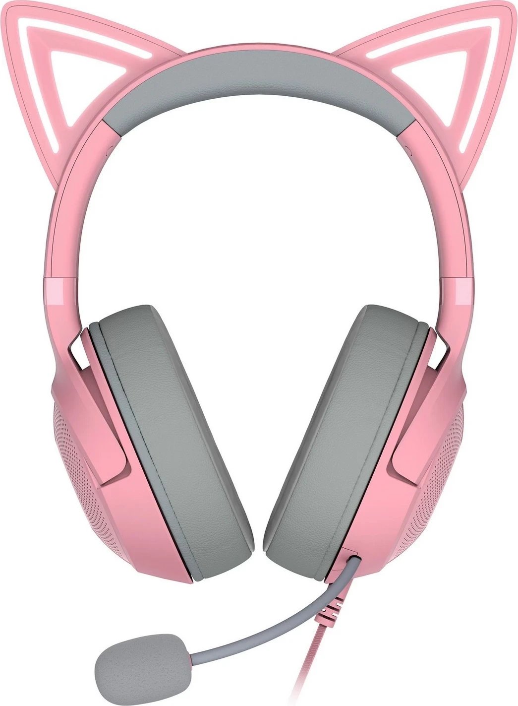 Kufje Razer Kraken Kitty V2 Quartz, rozë