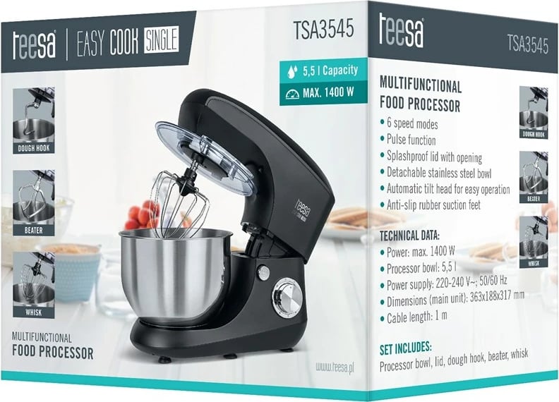 Mikser Teesa EASY COOK SINGLE, i bardhë