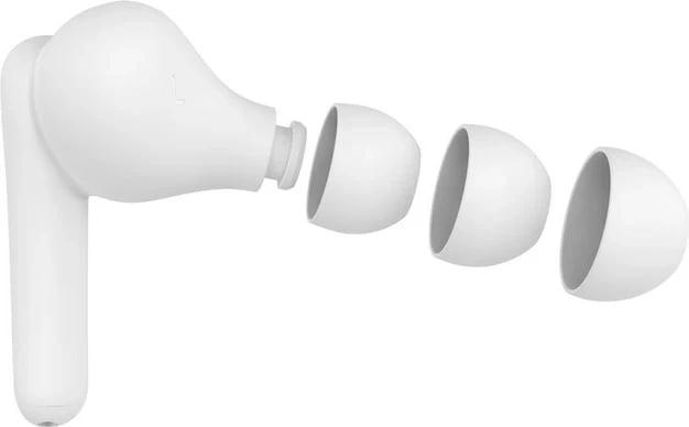 Kufje Belkin SoundForm Rhythm, wireless, Bluetooth 5.3, mikrofon, të bardha