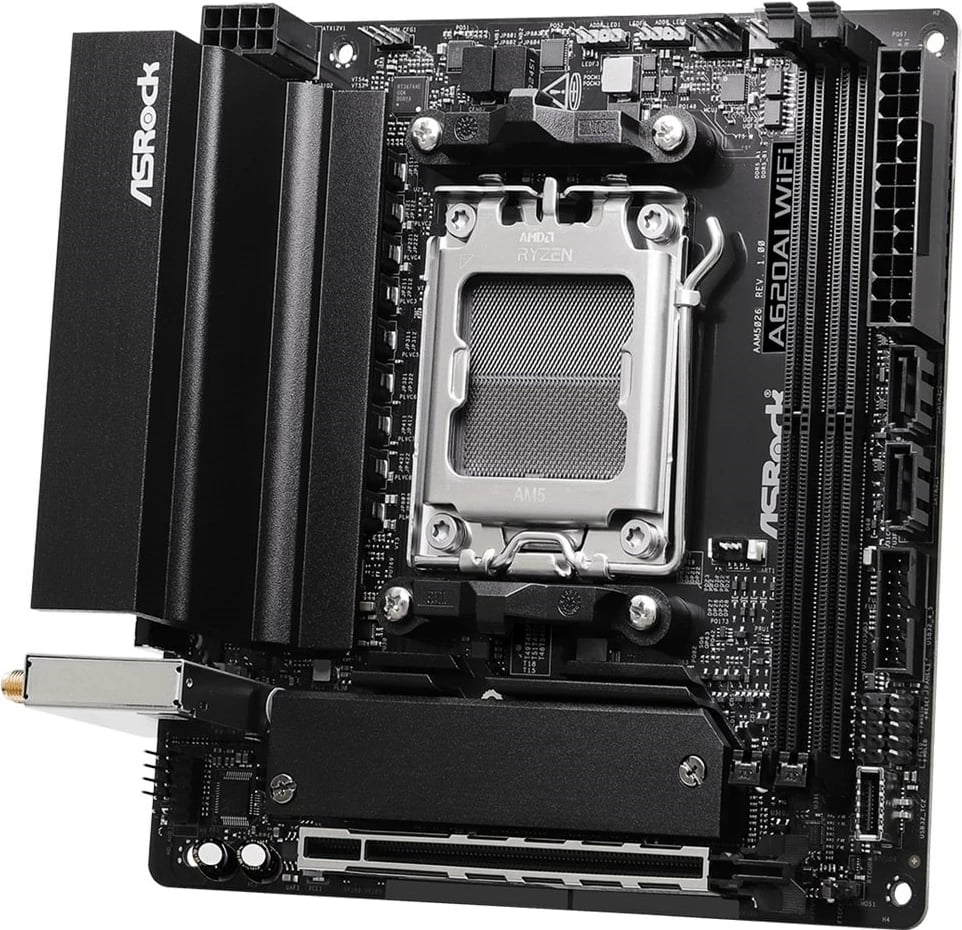 Pllakë amë Asrock A620AI WiFi, Socket AM5, mini-ITX, WiFi 6E