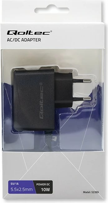 Furnizues energjie Qoltec 52399, 10W, 5V, 2A, 5.5x2.5mm, i zi