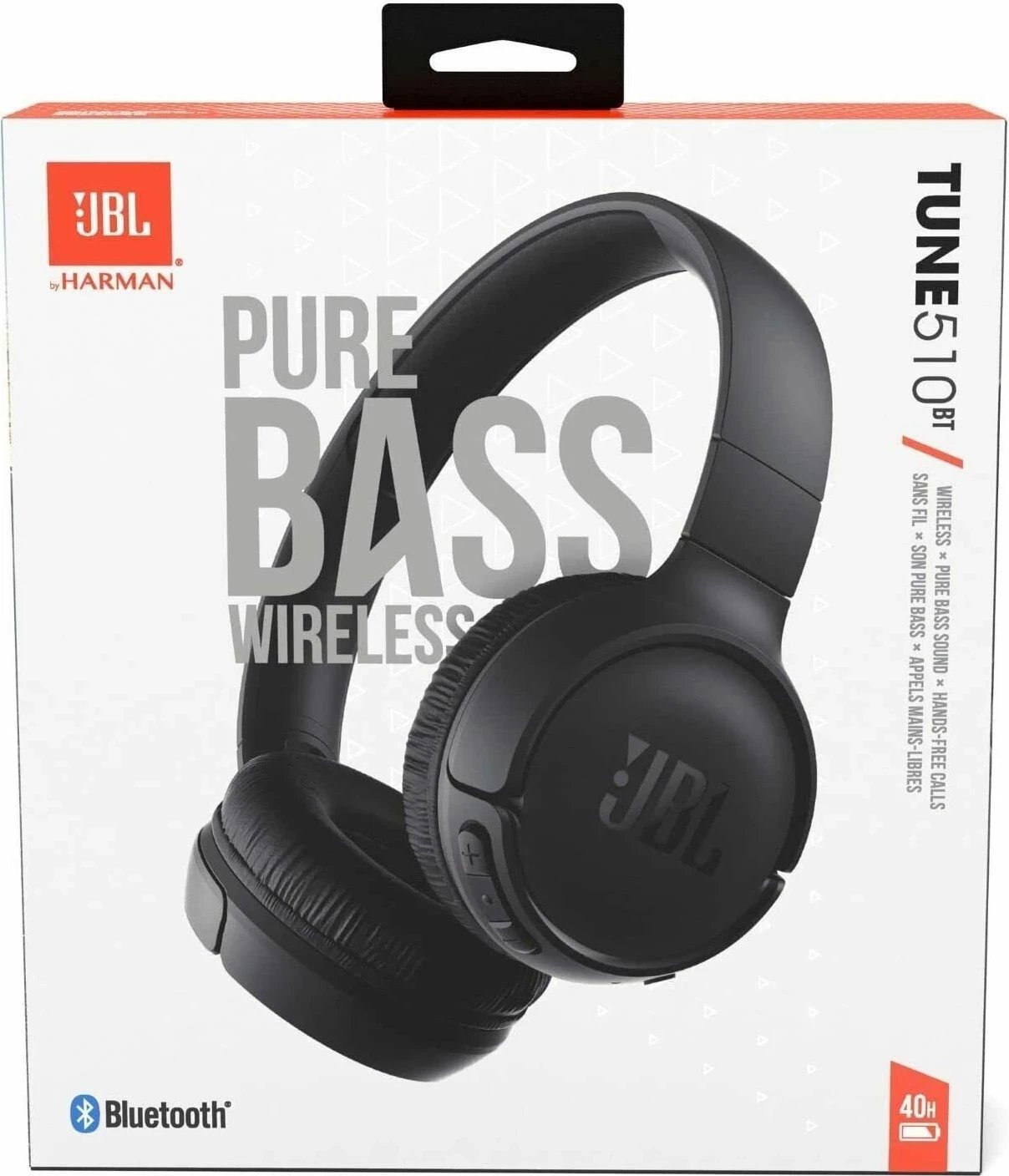 Kufje JBL T510BT Bluetooth, Ngjyrë e zezë