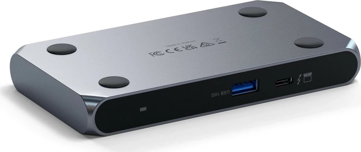 Hub Satechi Thunderbolt 4 Slim Pro, 1x USB 3.2 Gen. 2, 3x TB4, ngjyrë gri
