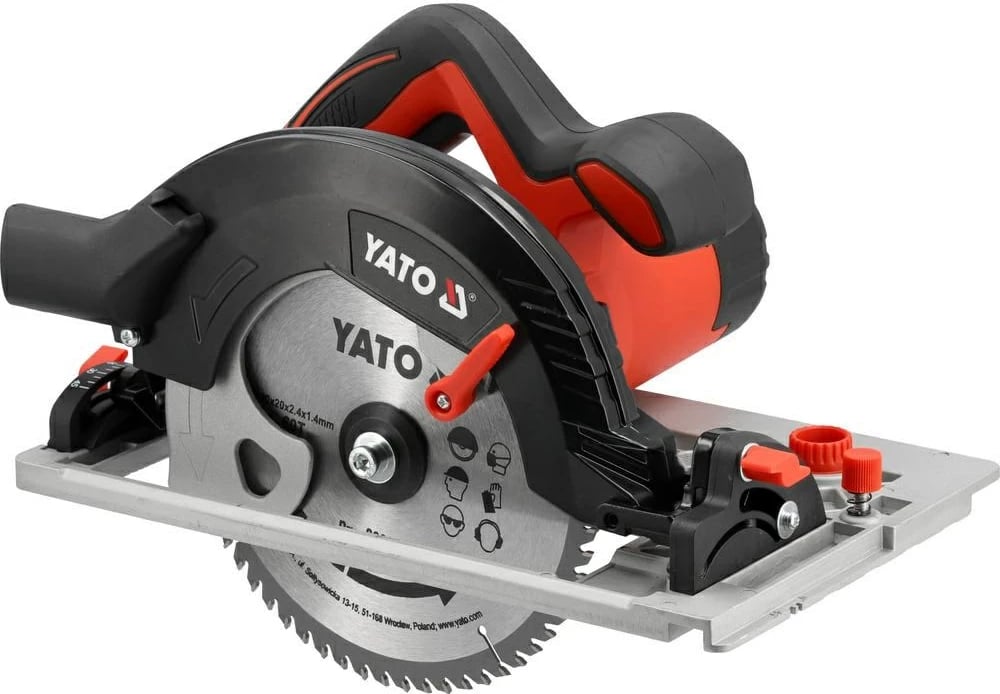 Sharrë rrethore YATO 1111337, 190mm, 1600W, e zezë/kuqe