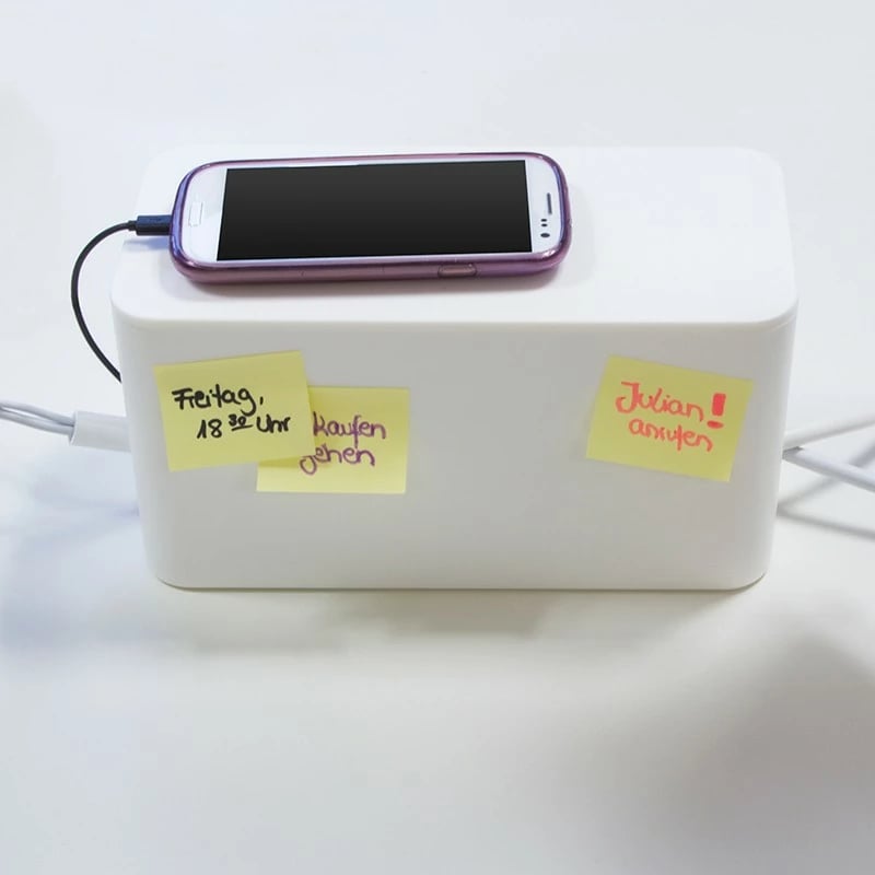 Kutia e kabllove LogiLink KAB0061, Plastike, Bardhë