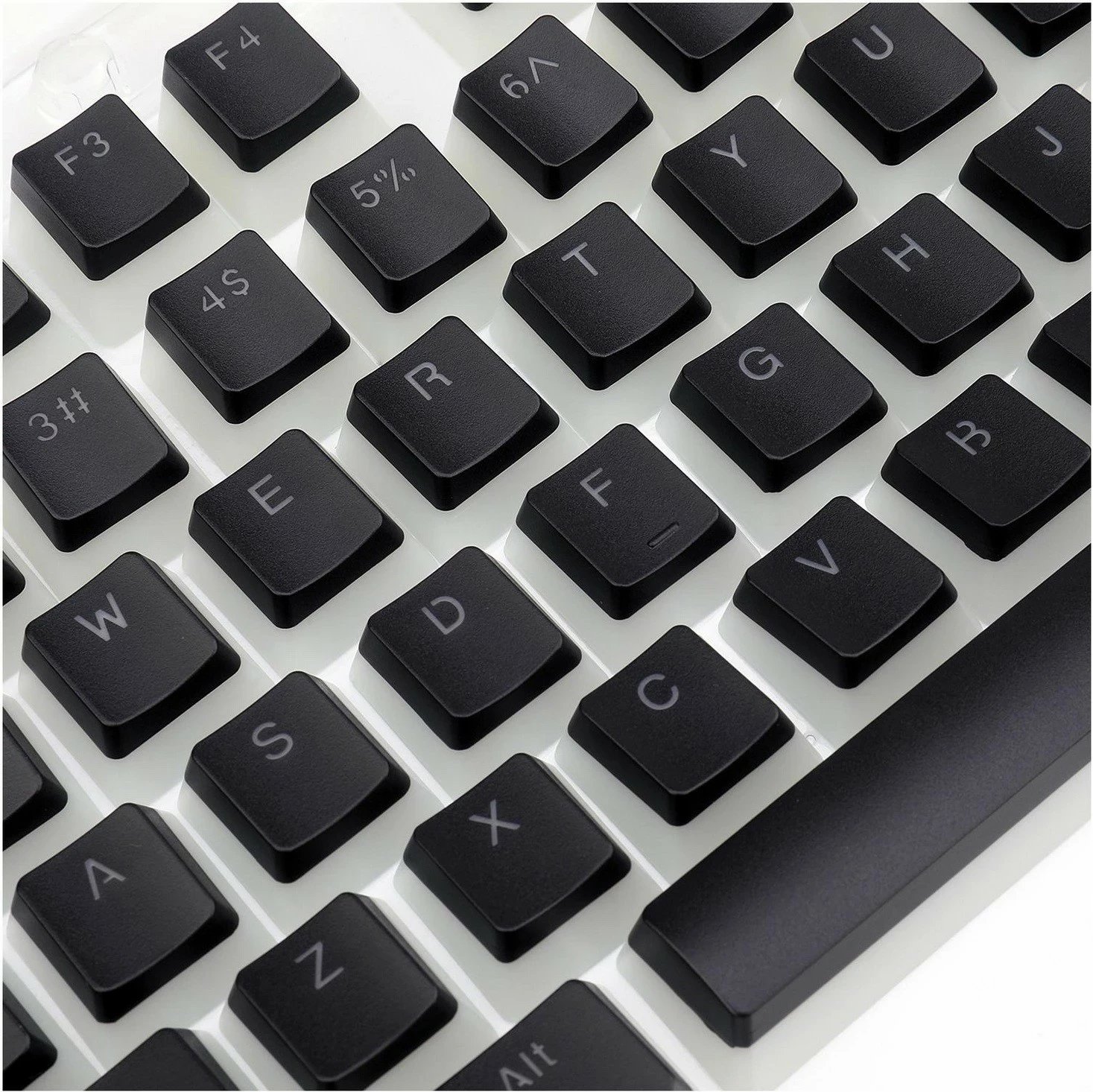 Keycaps Redragon A130 PBT Doubleshot, 104 copë, ngjyrë e zezë