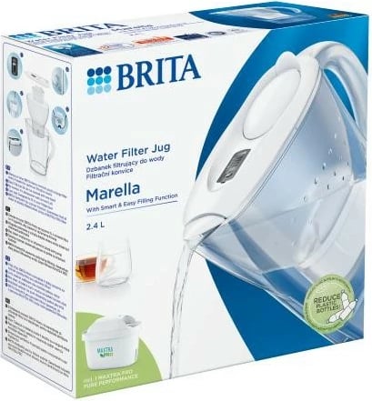 Filtruese uji Brita Marella Maxtra PRO Pure Performance 2.4L, Bardhë
