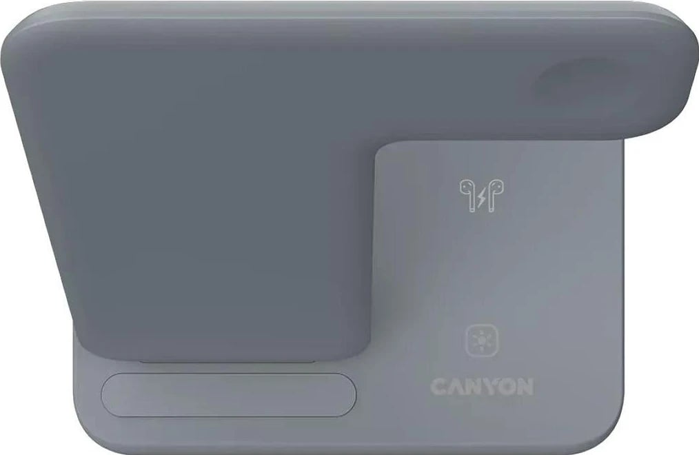 Karikues wireless Canyon WS-303 3n1 15W LED, ngjyrë hiri
