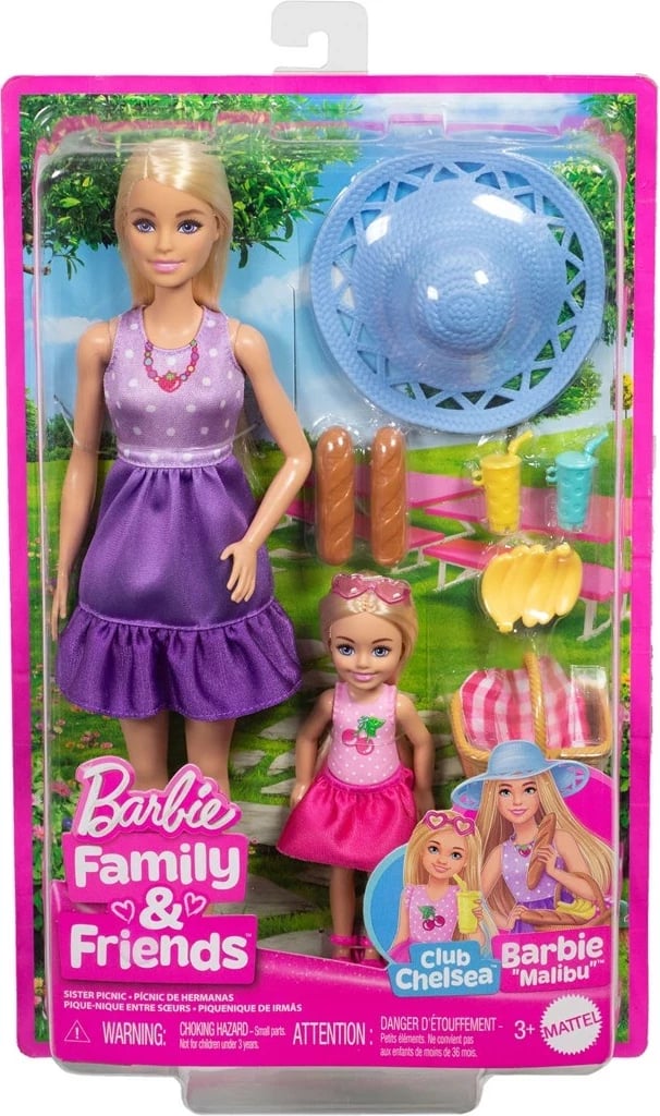 Lodra Barbie MATTEL, Set me 2 kukulla, Multikolor
