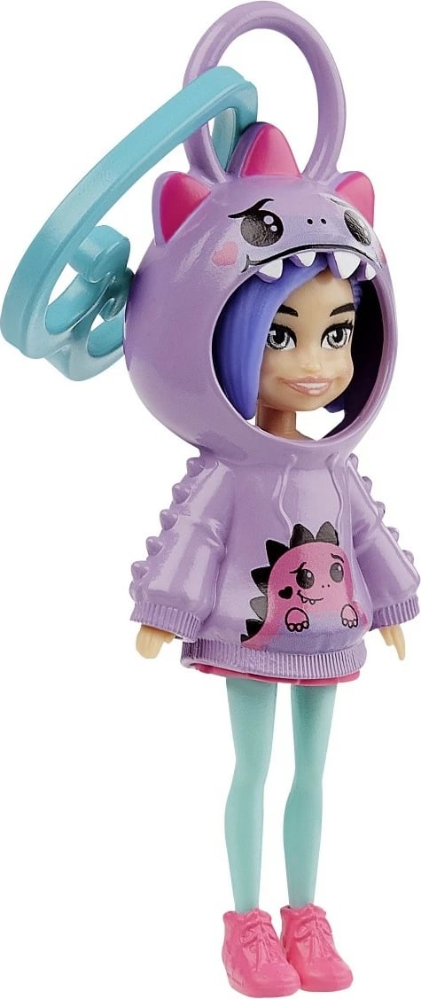 Figurinë Polly Pocket Dino Pendant, Mattel, HKV98/HRD62, plastikë, për vajza