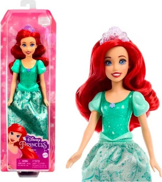 Kukull Disney Princess Ariel Mattel HLW02/HLW10, me fustan të gjelbër Kukull Disney Princess Ariel Mattel HLW02/HLW10, me fustan të gjelbër
