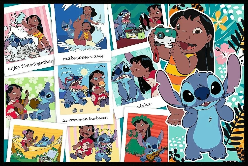 Puzzle Trefl Lilo & Stitch 2x200 elemente, për fëmijë, Karton Puzzle Trefl Lilo & Stitch 2x200 elemente, për fëmijë, Karton