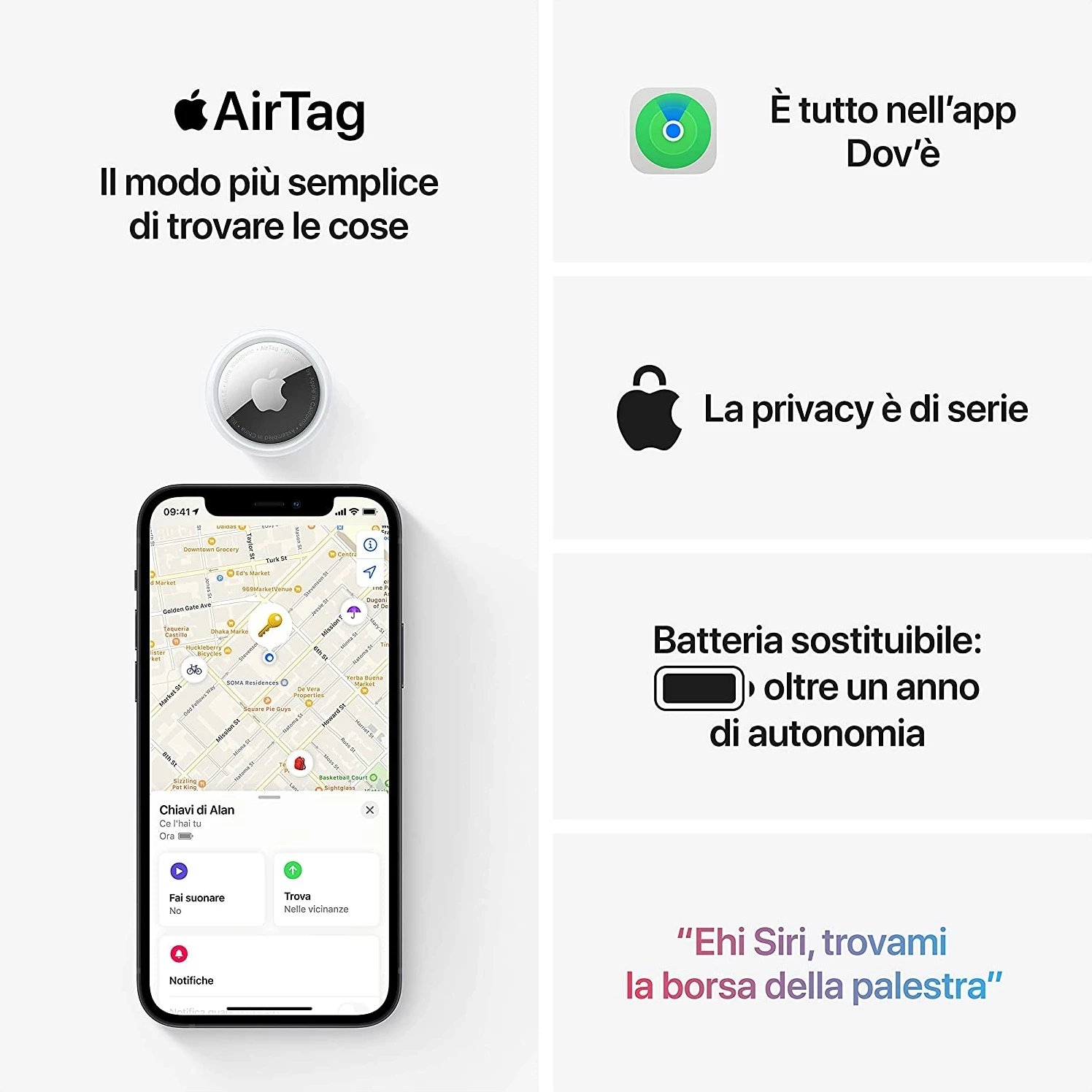 Apple AirTag, 4 copë