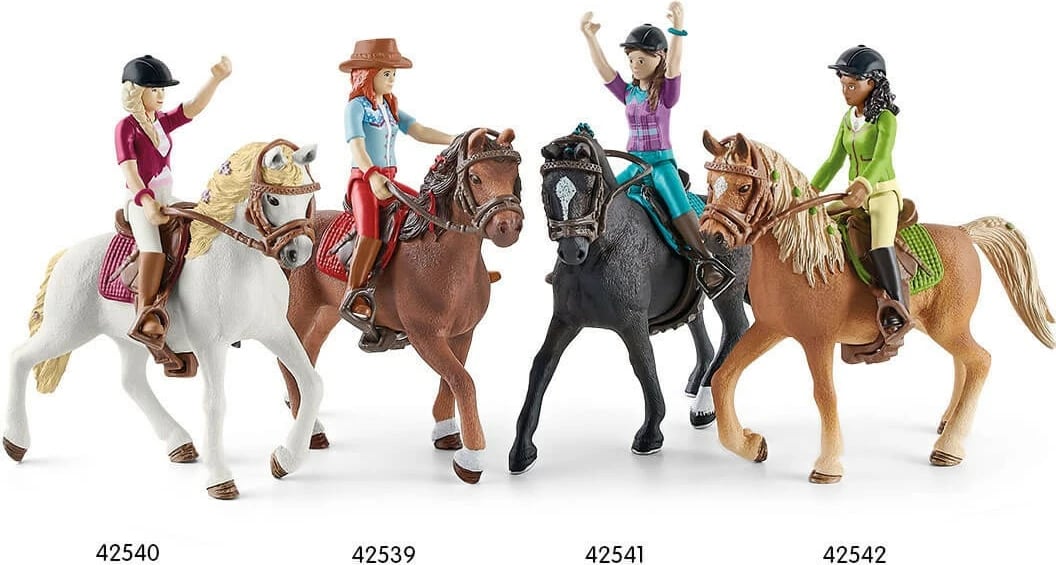 Set lodrash Schleich HORSE CLUB Hannah & Cayenne, 5 vjeç, Shumëngjyrësh