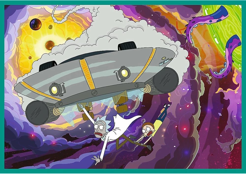 Puzzle Rick and Morty Trefl 4x250 pjesë, karton, për fëmijë Puzzle Rick and Morty Trefl 4x250 pjesë, karton, për fëmijë