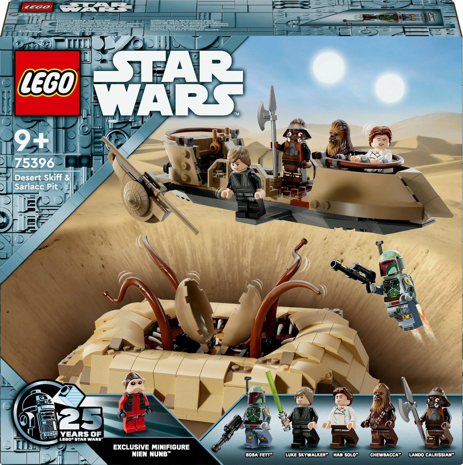 Set ndërtimi LEGO Star Wars 75396 Desert Skiff & Sarlacc Pit, 558 pjesë, shumëngjyrësh